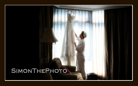 Vivien & her wedding gown