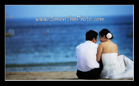 Wedding photo on the beach