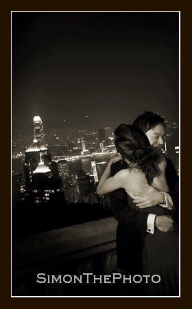 romantic moment at the peak