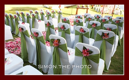 the ceremony setup