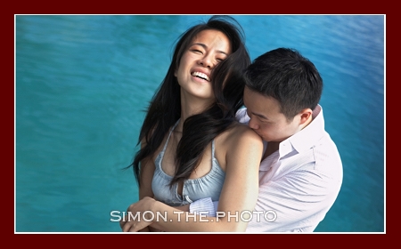 wedding of julie & ed<br>- the day before wedding 11 fun at the swimming pool